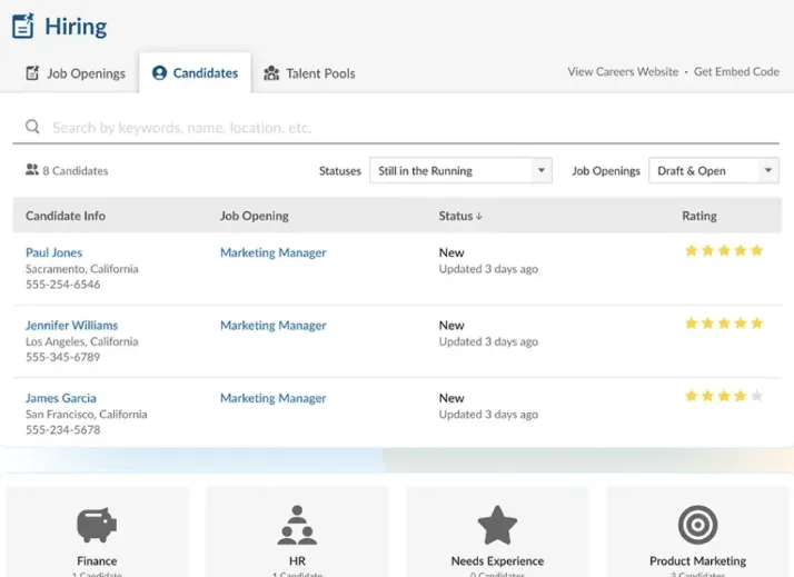 Contratación con BambooHR