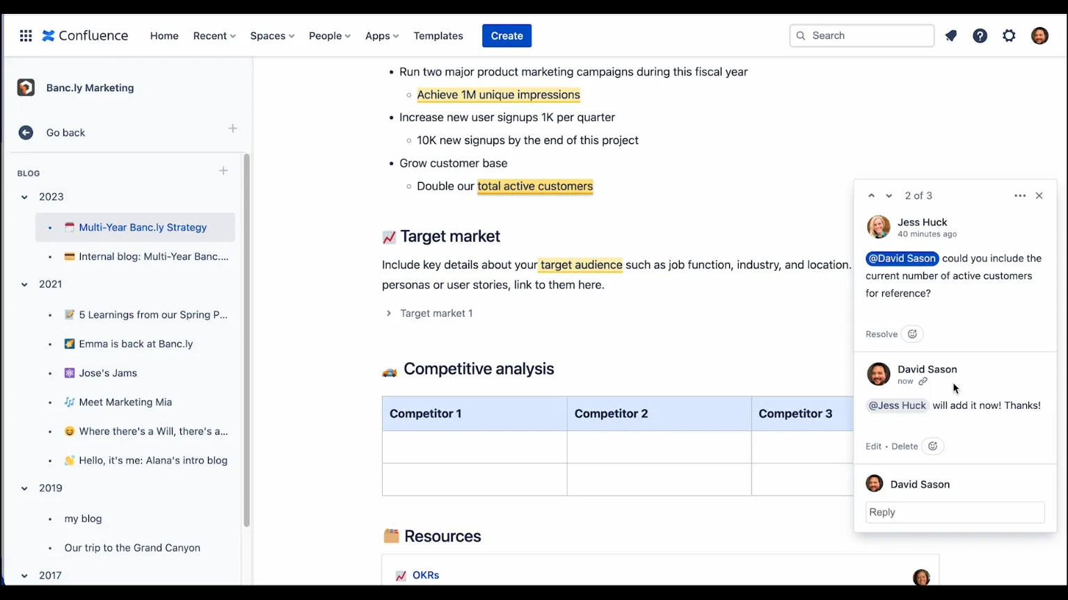 via Confluence: Confluence vs. Teams