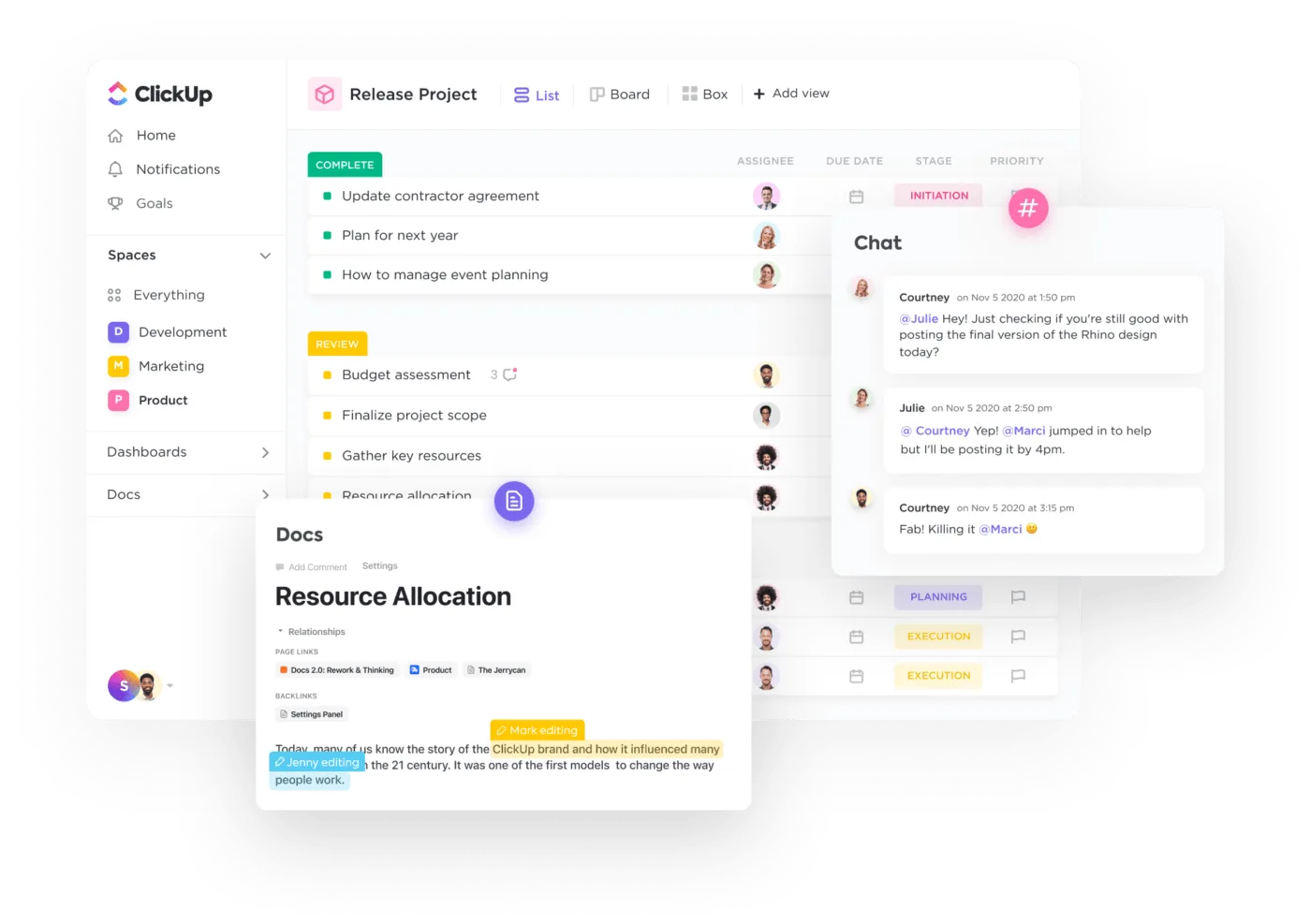 ClickUp est l'outil n° 1 pour les équipes agiles.