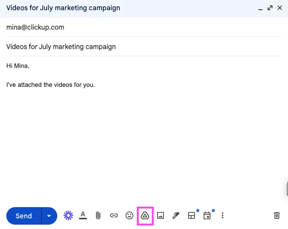 Thêm tệp qua Google Drive