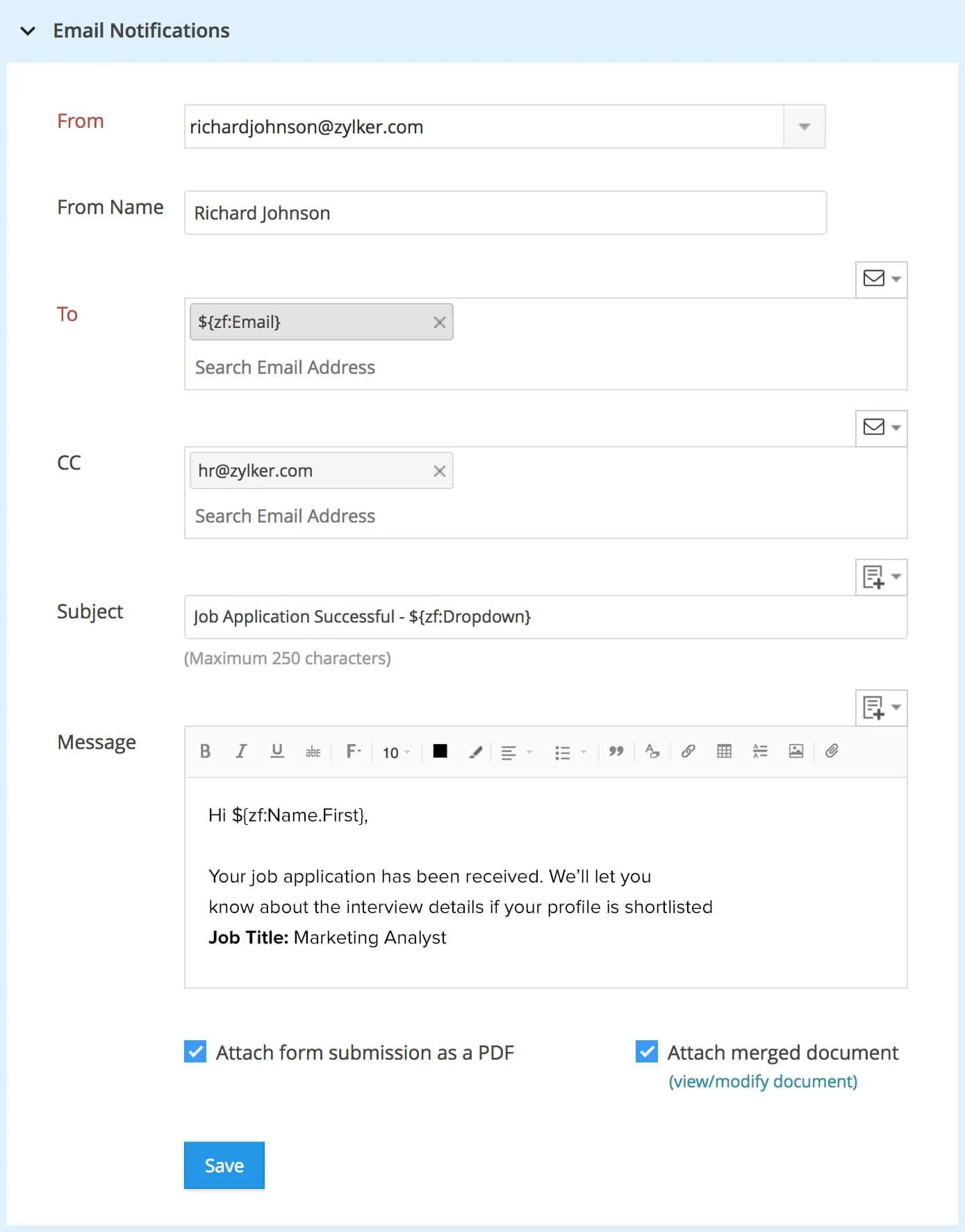 สร้างแบบฟอร์มอีเมลส่วนบุคคลด้วย Zoho Forms, ทางเลือกของ Paperform