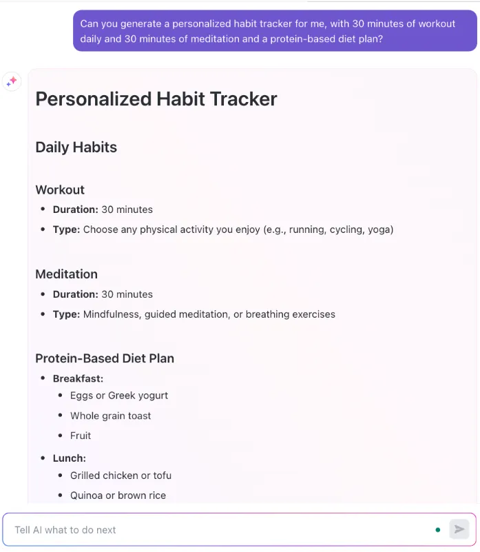 Maak een gepersonaliseerde habit tracker met ClickUp Brain