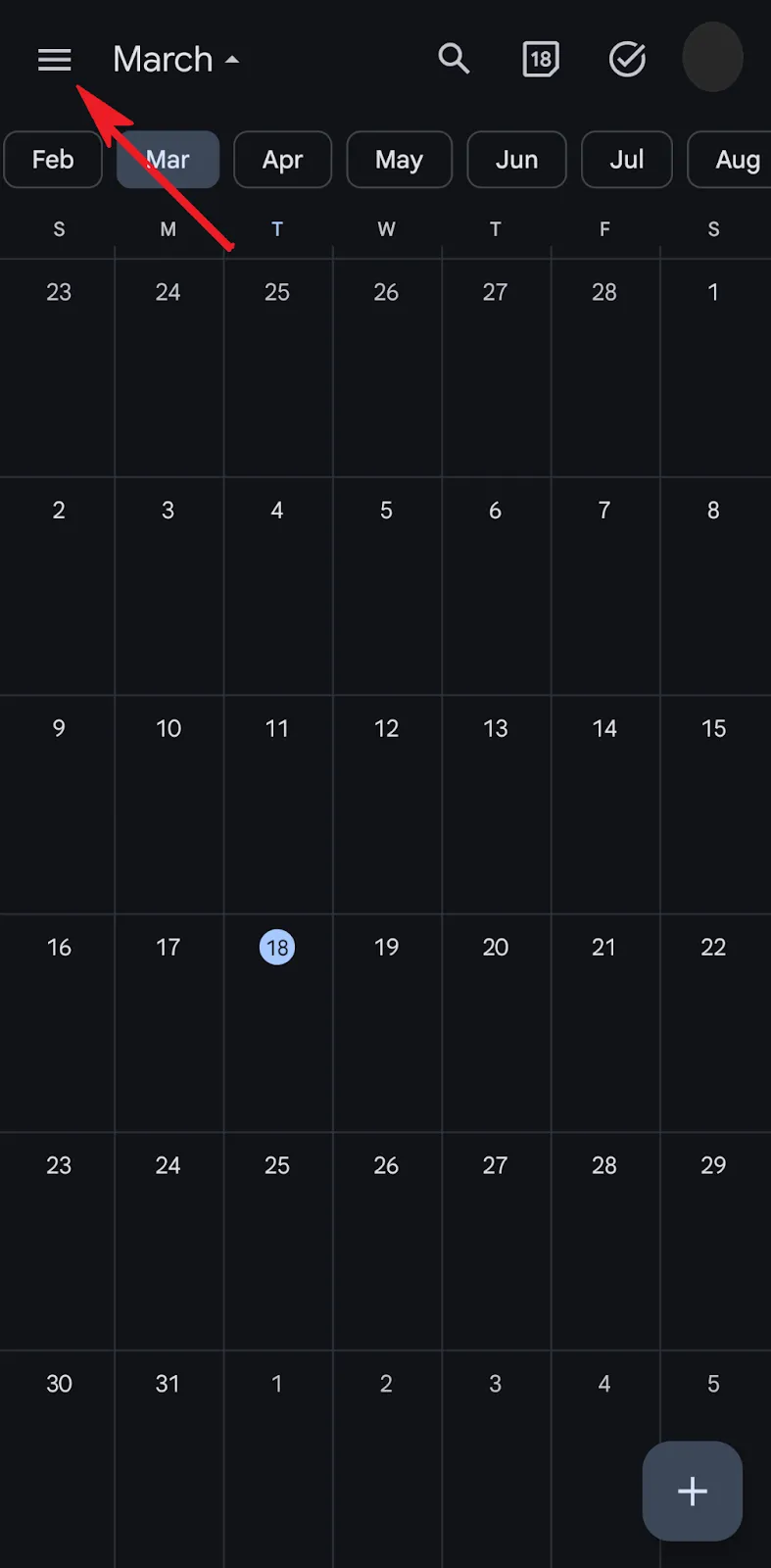 Farbschemata für Google Kalender: Google Kalender auf Android-Smartphones