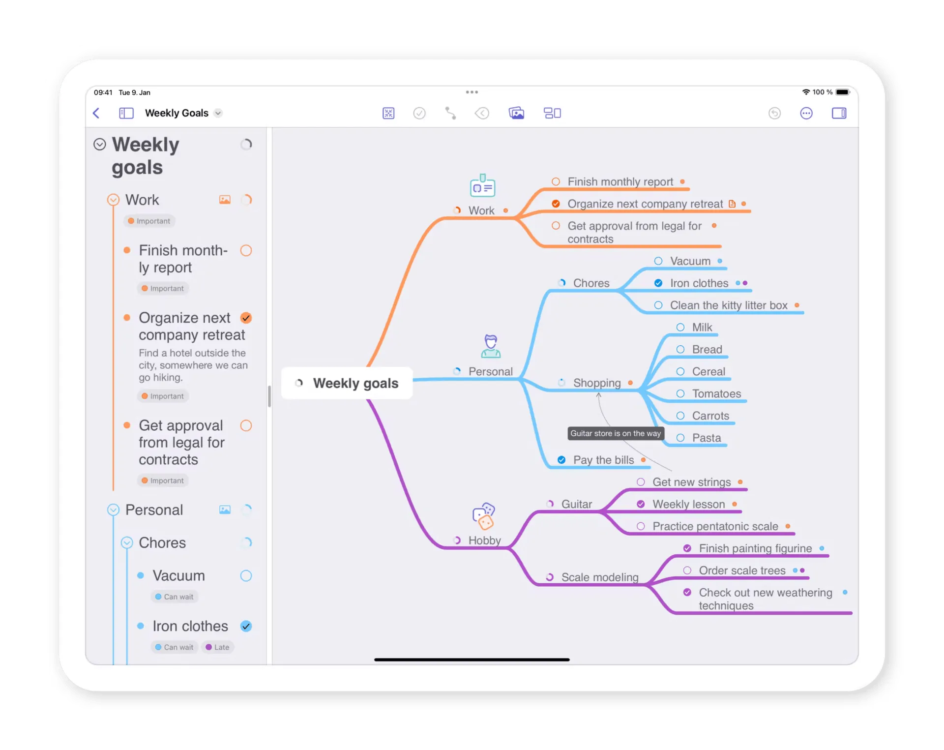 MindNode, un outil de création de cartes mentales