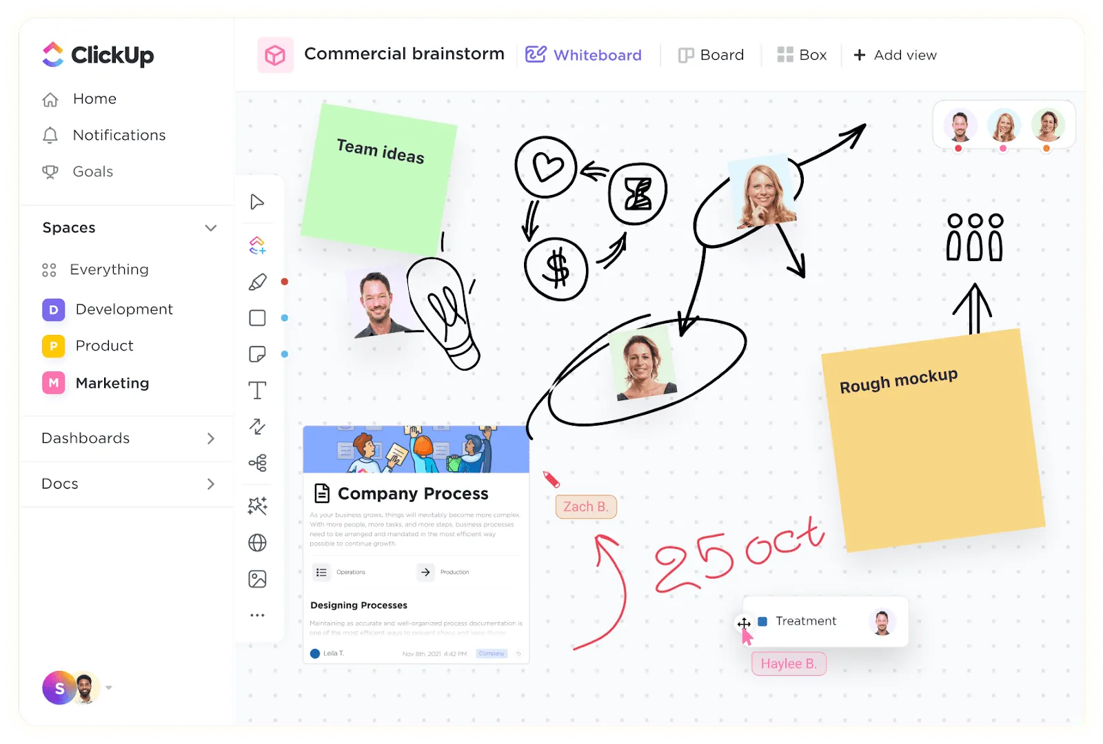 ClickUp Whiteboard