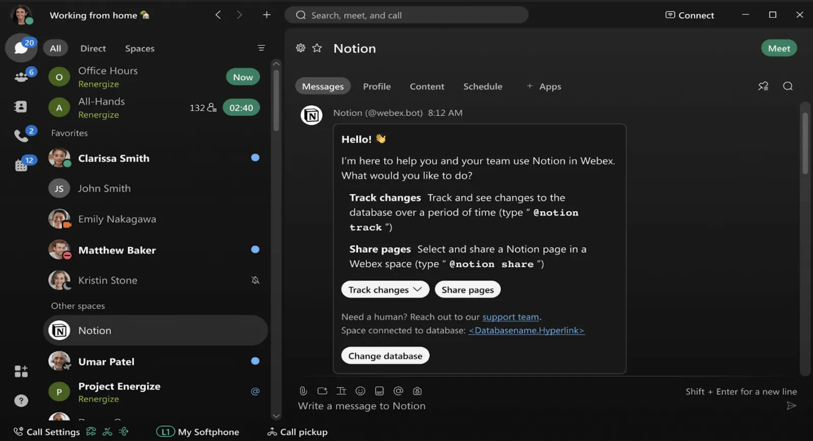 Modèle Webex