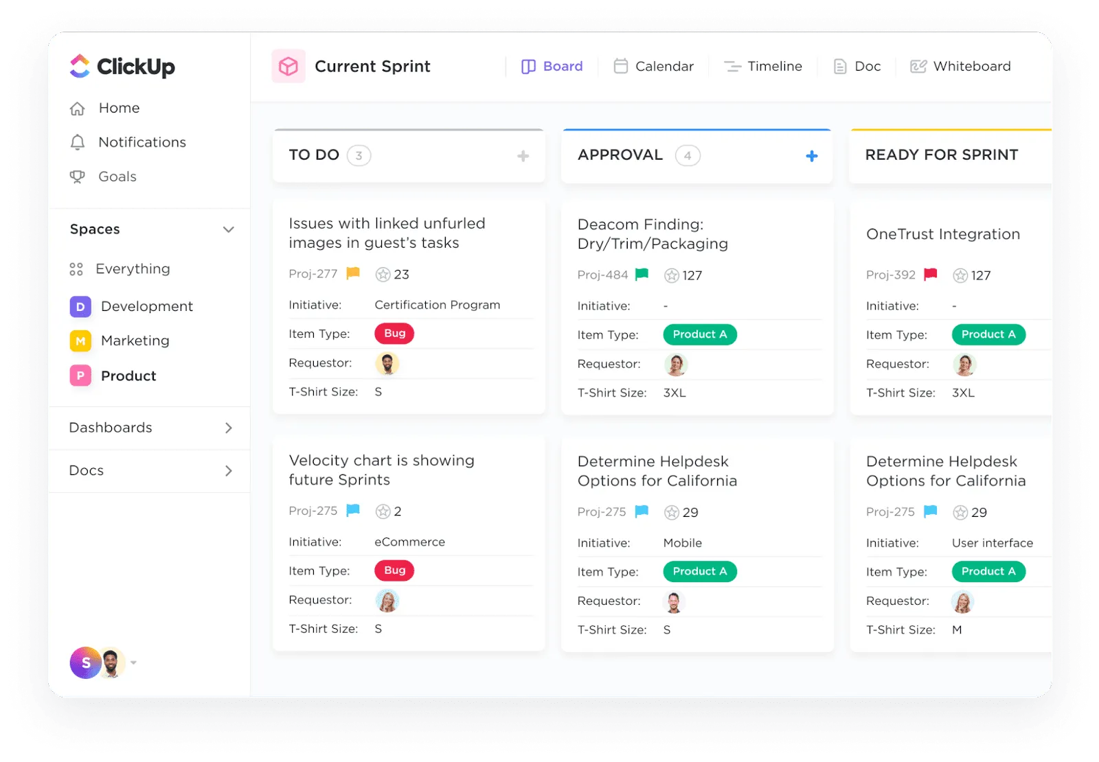 ClickUp Kanban Panosu