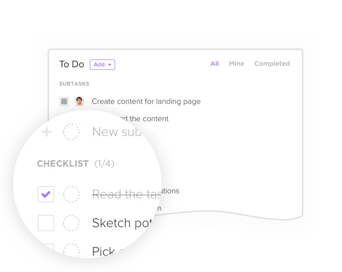 قائمة مهام ClickUp
