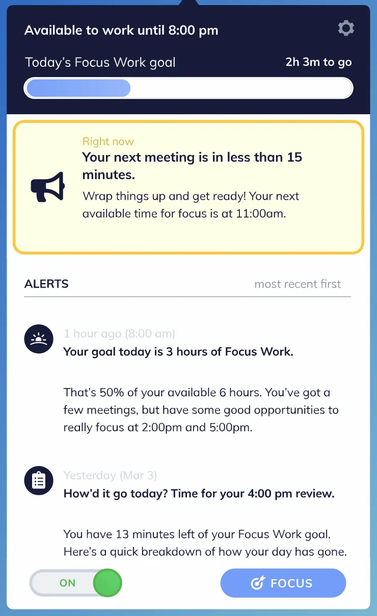 Software di monitoraggio del tempo RescueTime