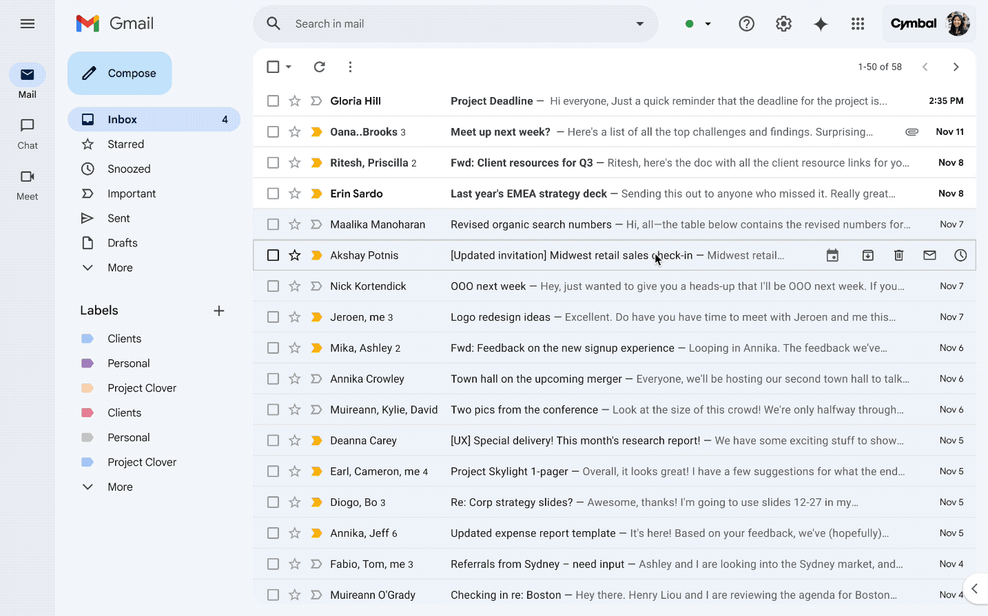 Résumez vos e-mails avec Gemini