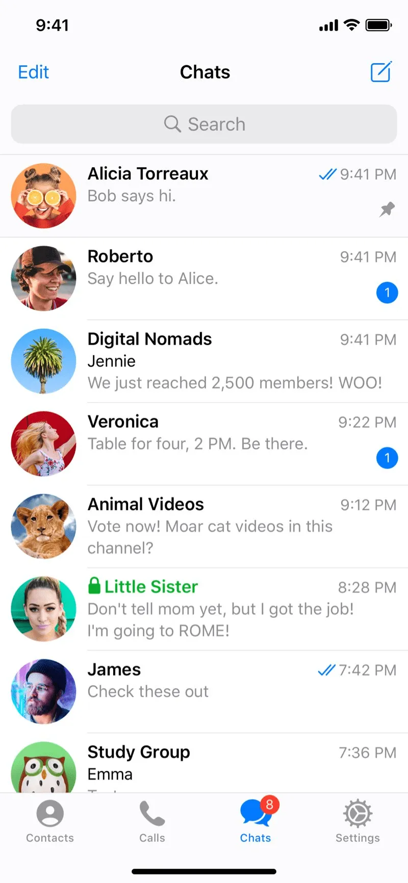 Telegram comme alternative à WhatsApp