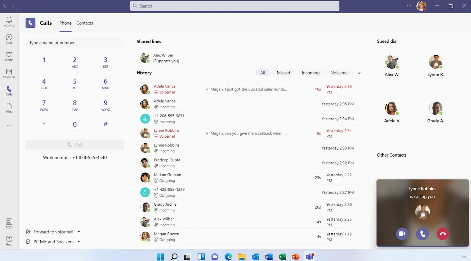 Cuộc gọi video Tính năng Microsoft Teams