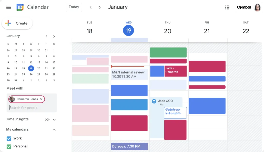 Google Agenda Dashboard