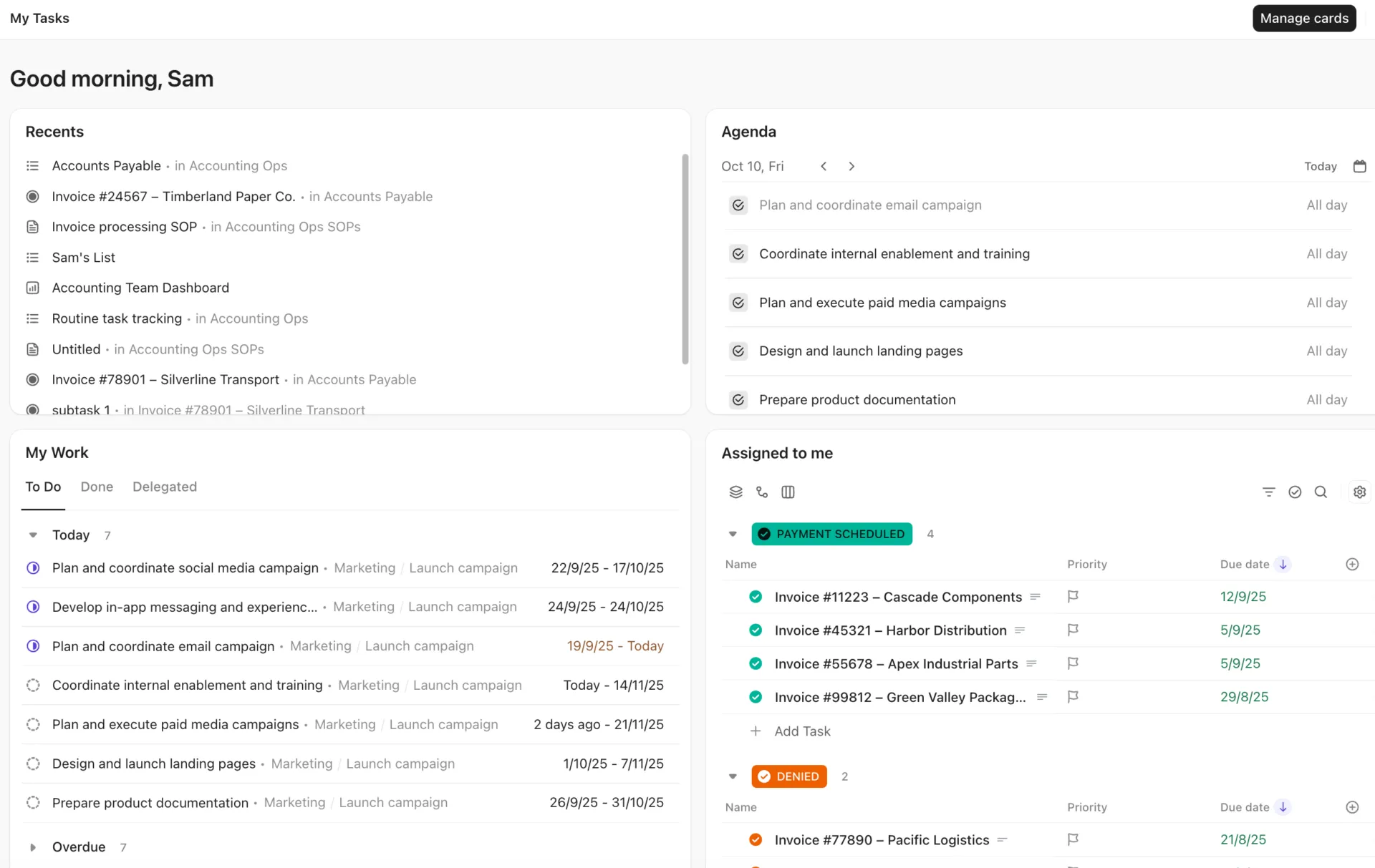 Bireysel proje yönetimi için ClickUp