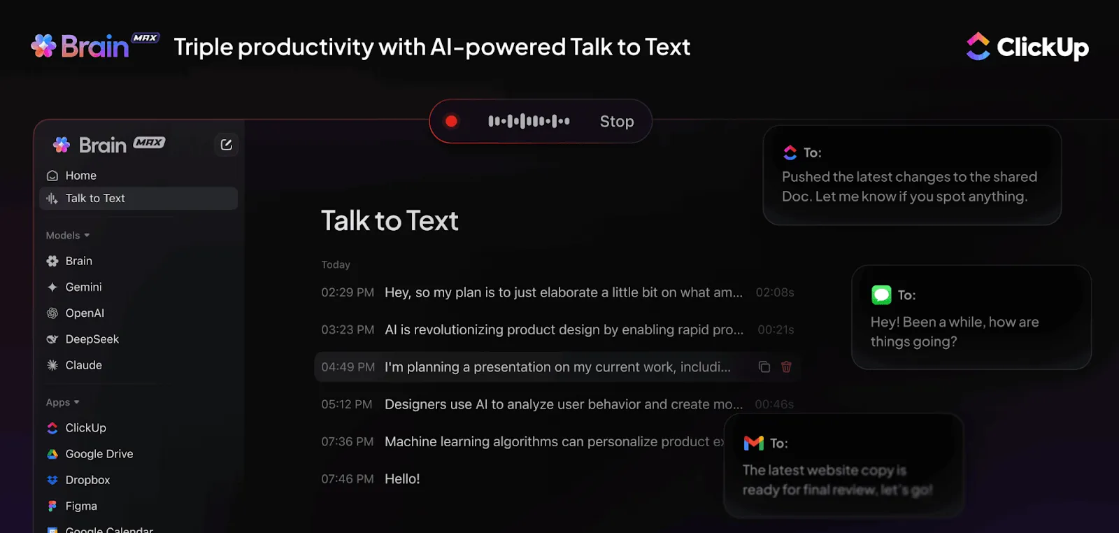 ClickUp Brain MAX