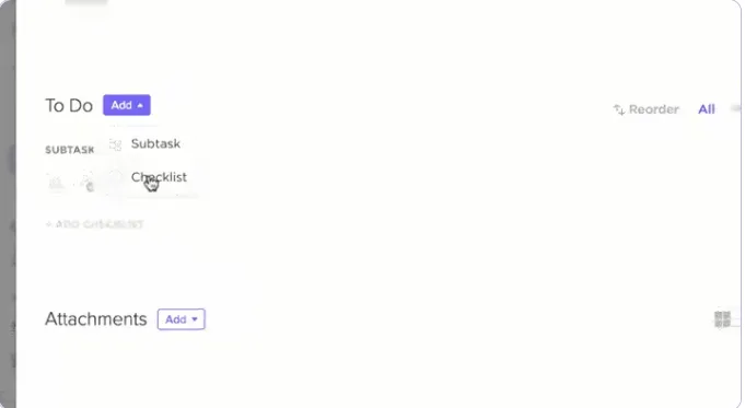 Шаблони за контролни списъци на ClickUp