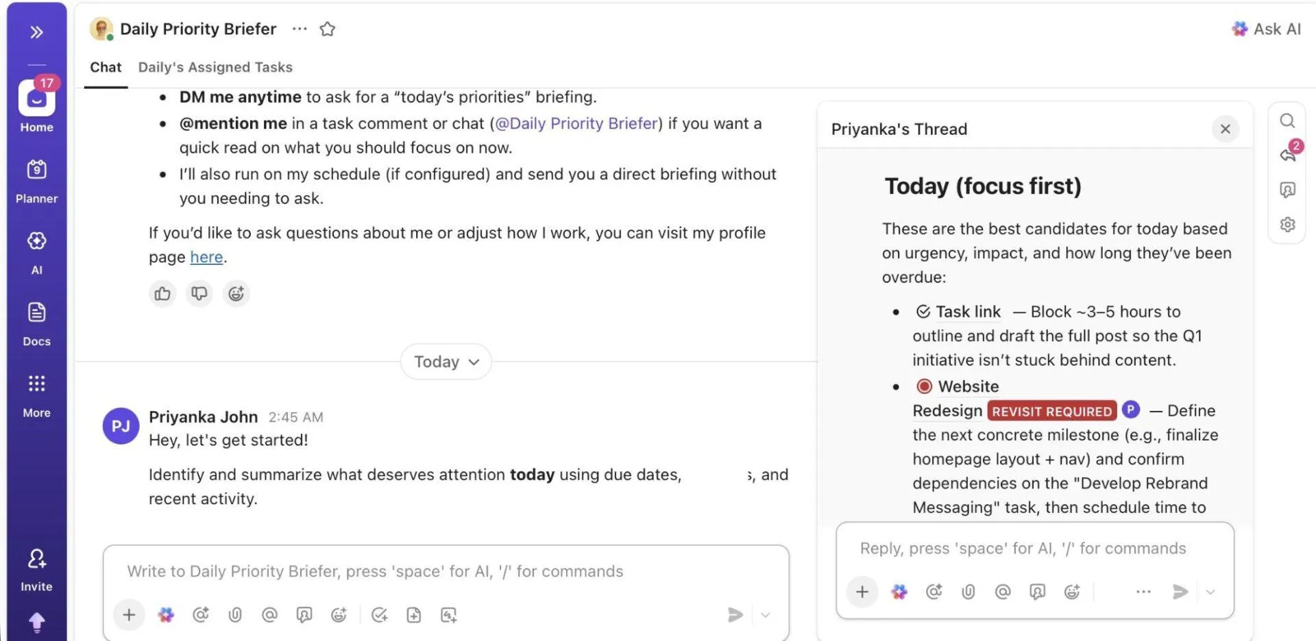 Daily Briefer con priorità: agente di sintesi mattutina creato per applicazioni reali in domini specifici