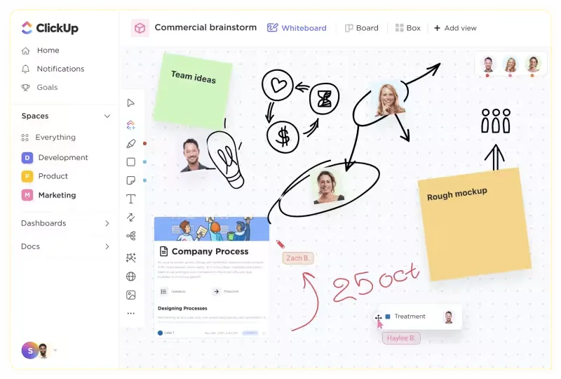 Lavagne ClickUp online