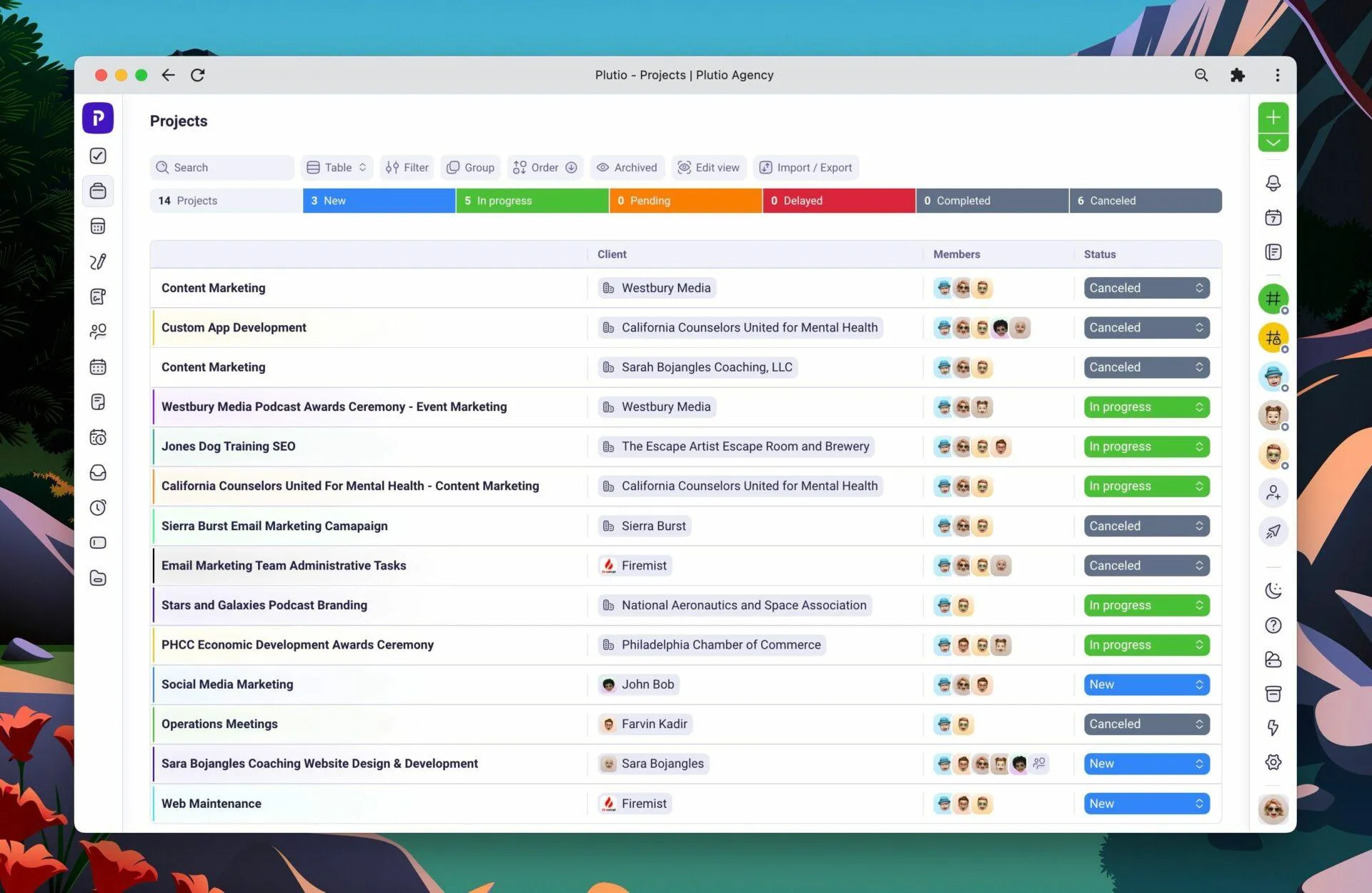 Plutio-Dashboard