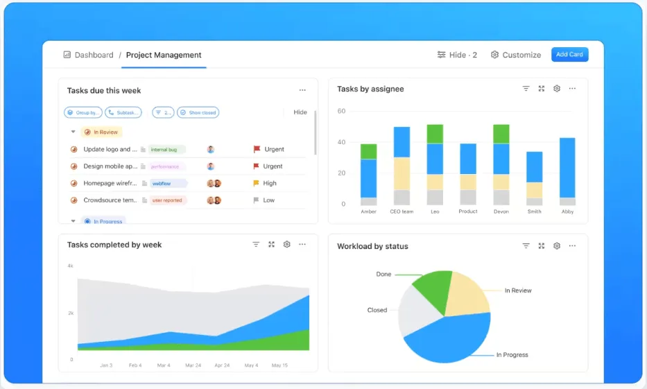 Quản lý dự án của ClickUp để giải quyết các thách thức trong quản lý dự án