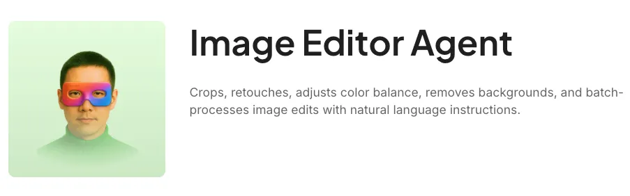 Assistenti virtuali basati sull'IA: Image Editor Agent