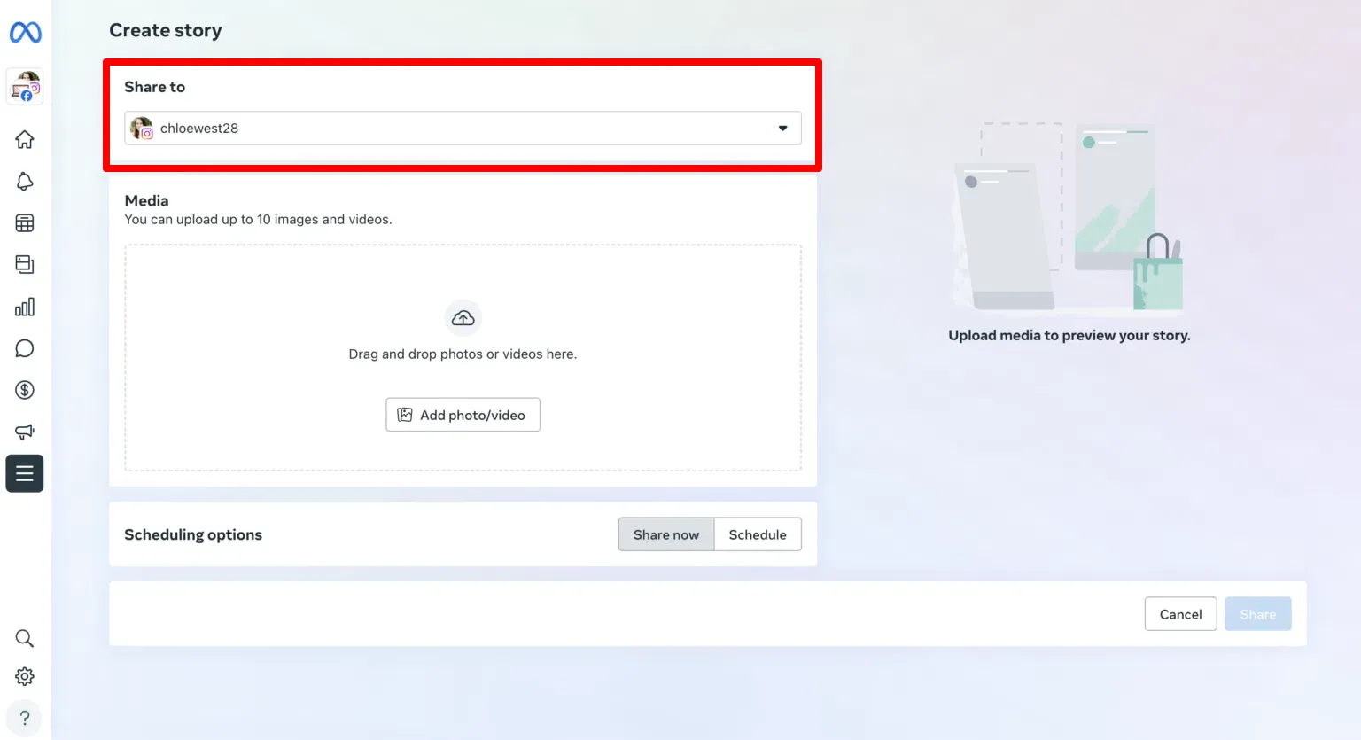 Crea una dashboard delle storie: pianifica le storie di Instagram