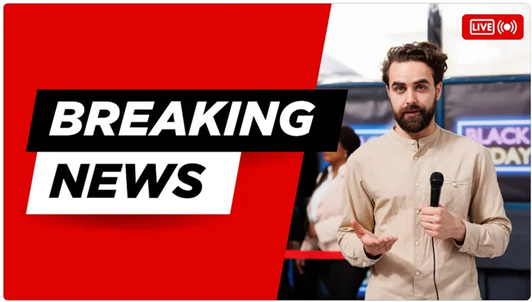 CanvaによるYouTubeサムネイルテンプレート「Breaking News」