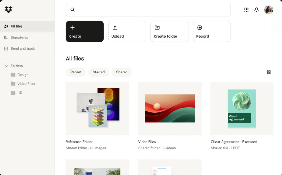 Dropbox: il migliore per lo spazio di archiviazione cloud e una collaborazione di squadra senza intoppi