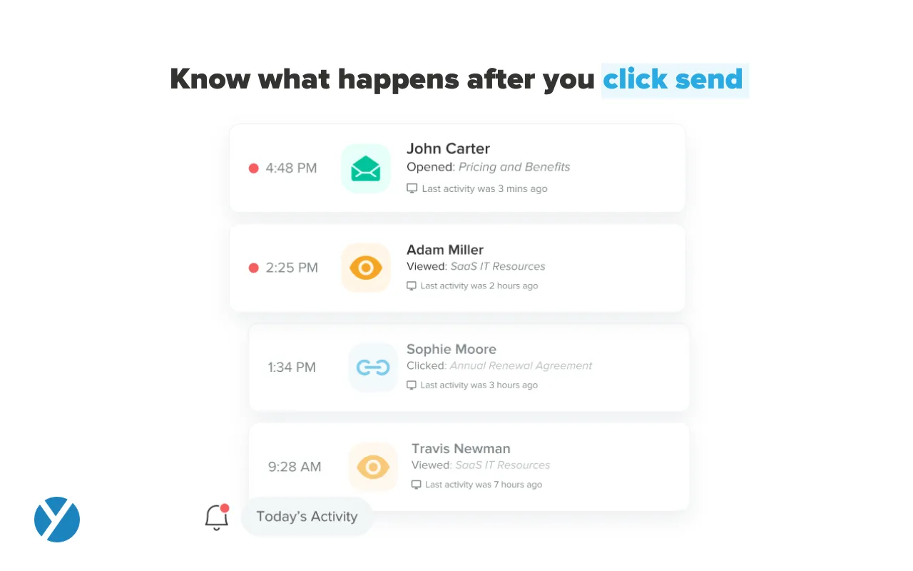 Theo dõi email trong Yesware