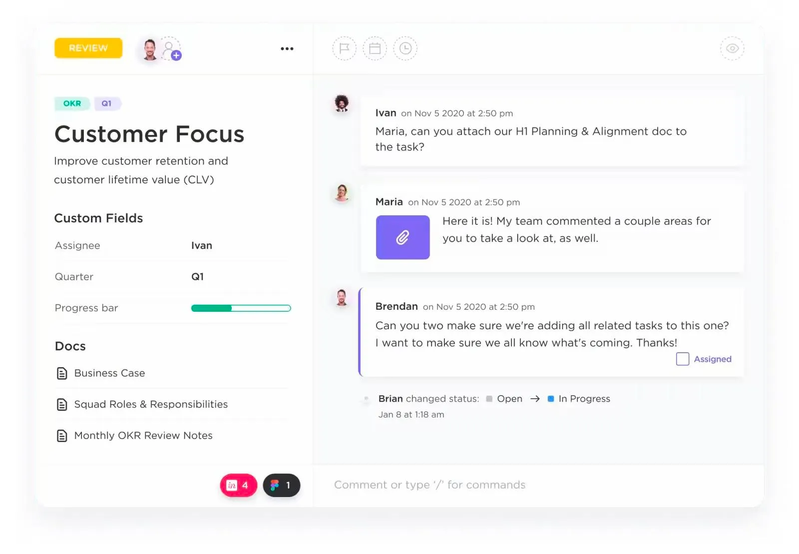Die Lösung für Projektmanagement von ClickUp