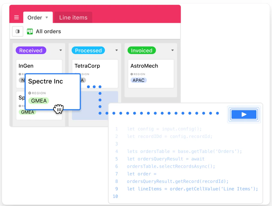 Lógica do Airtable com Javascript