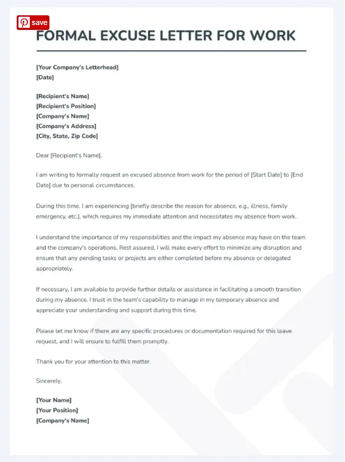 Modelo de carta de justificativa formal para o trabalho pelo Google Docs