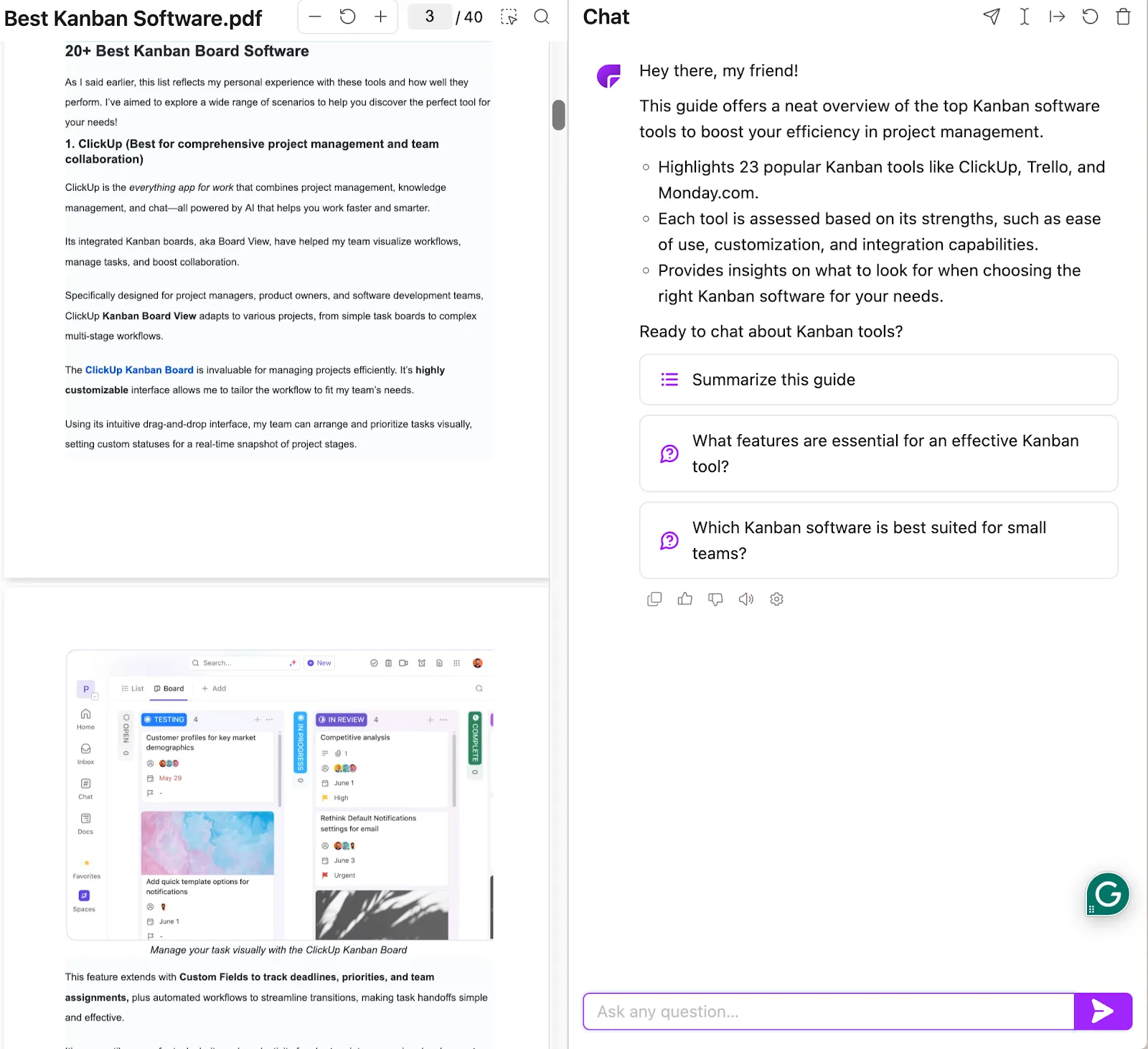ChatPDF: AI PDF 요약기