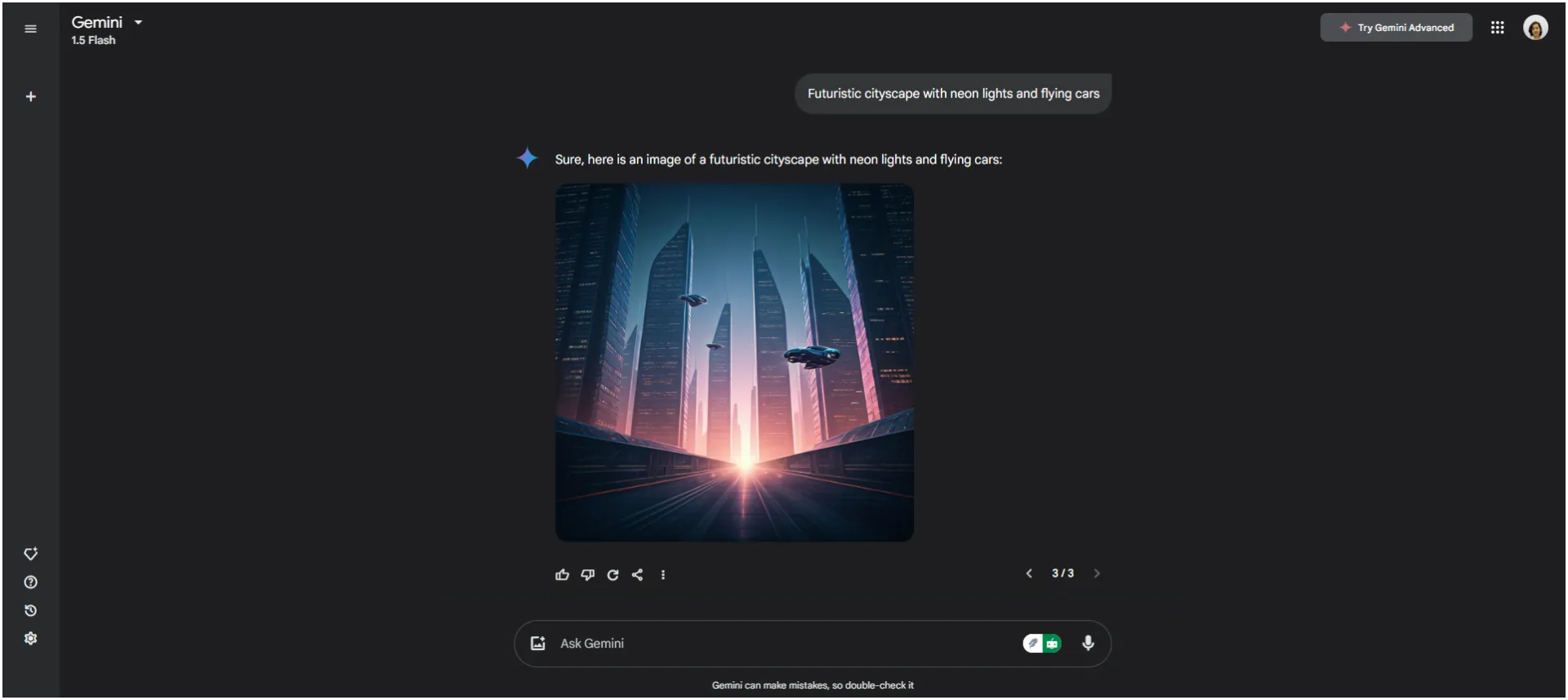 Gemini Dashboard: Създаване на изображения с Gemini