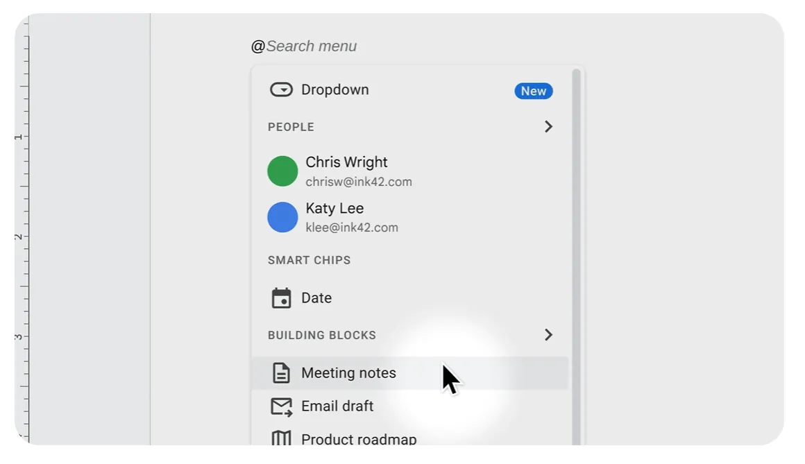 Wstawianie notatek ze spotkań w Dokumentach Google: Dokumenty Google w zarządzaniu projektami