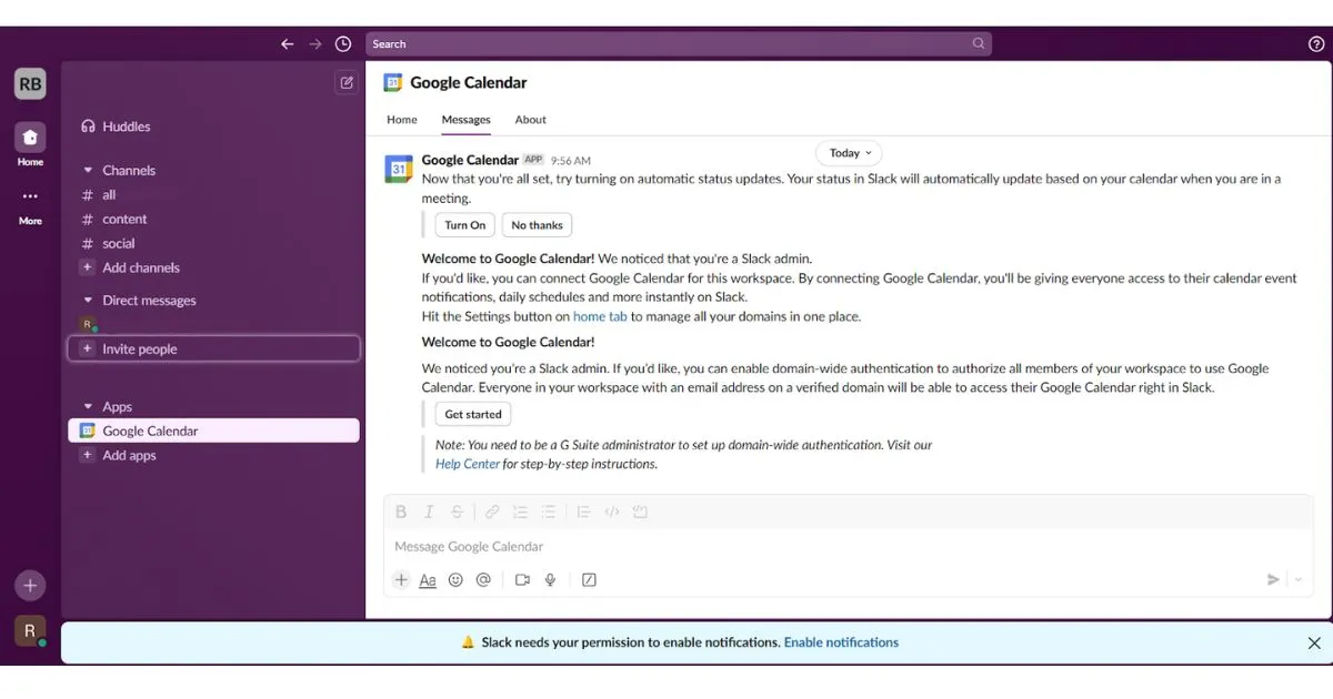 Aplikasi desktop Slack