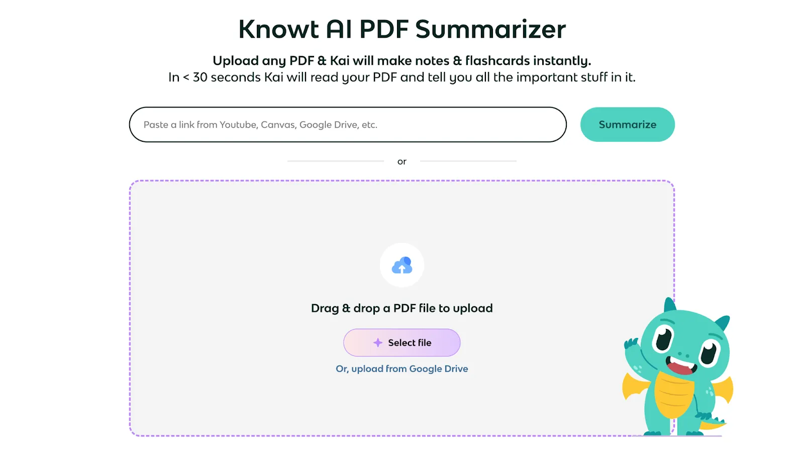 Knowt AI PDF 요약기
