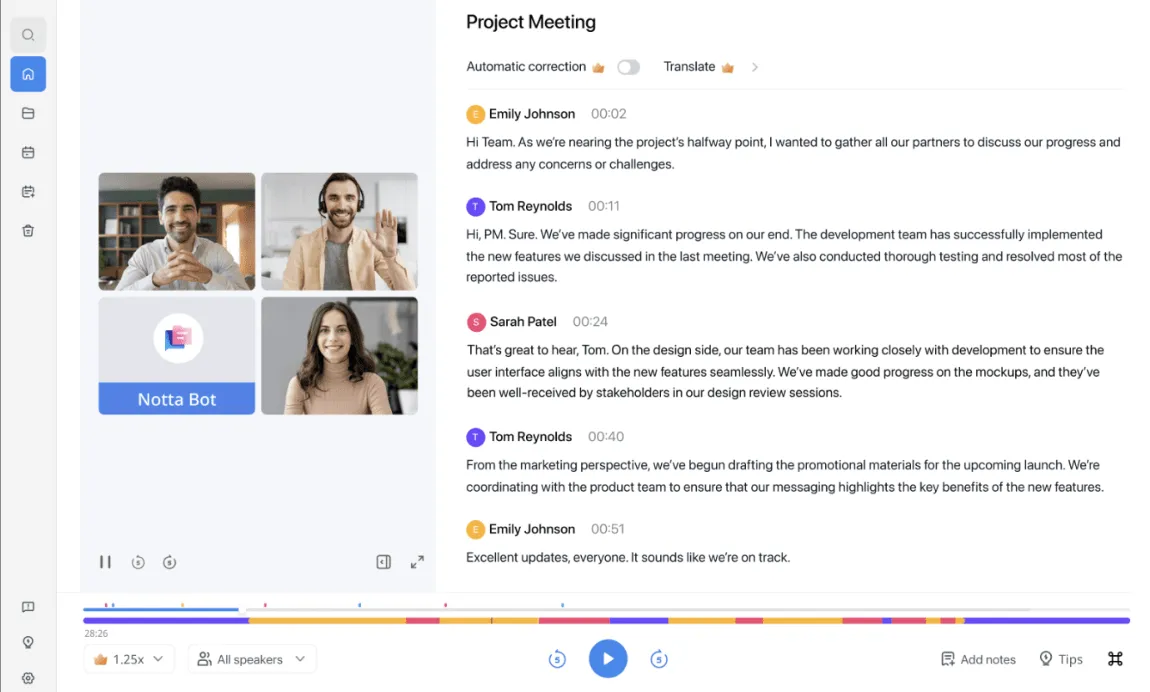 Notta.ai-Dashboard