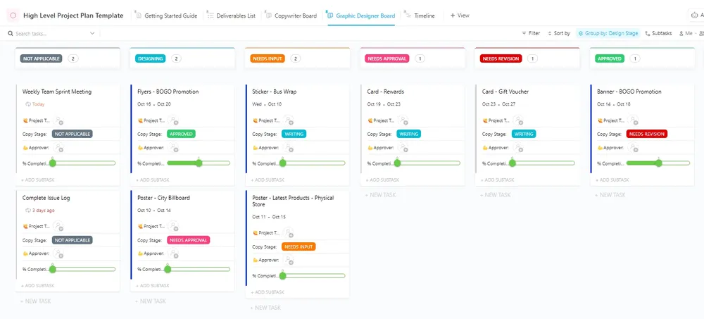 High-Level Project Management Plan Template by ClickUp