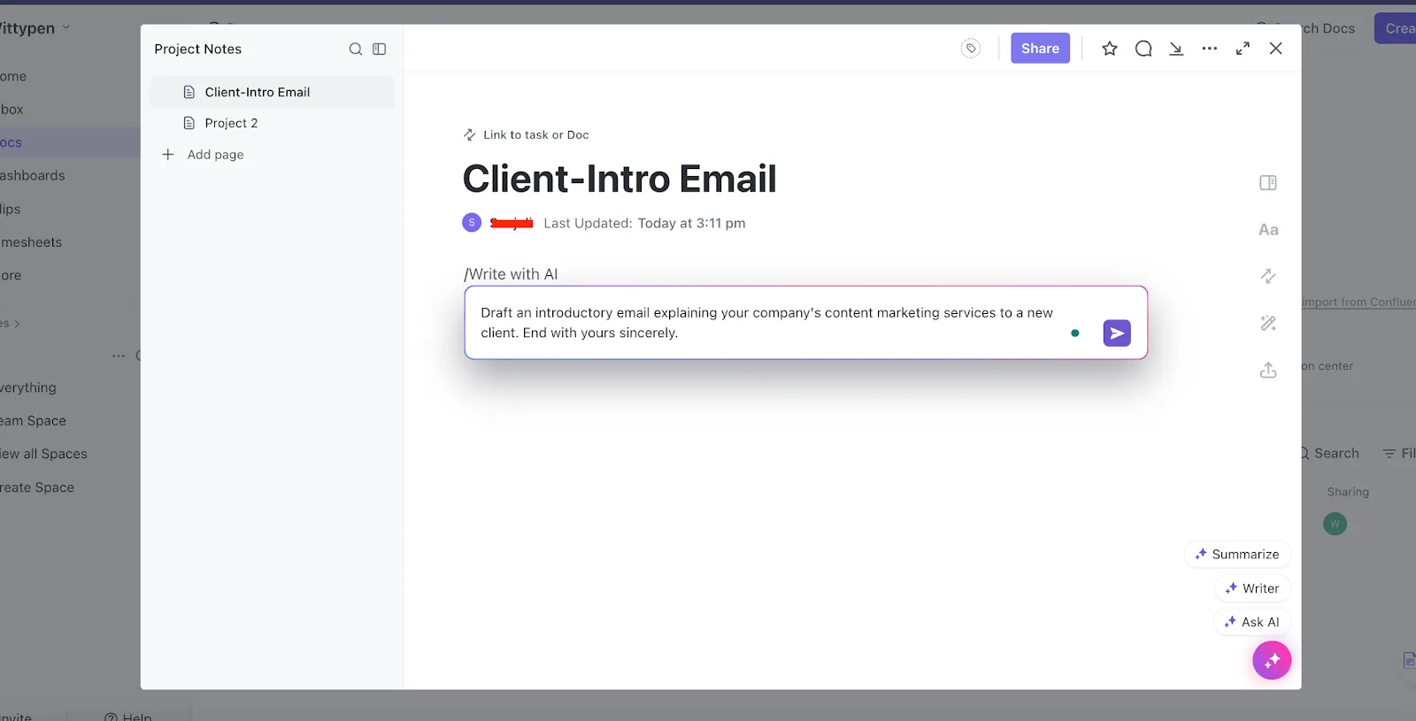 Screenshot  Come concludere un'email