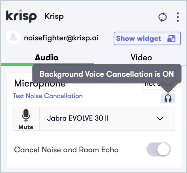 Công cụ họp Krisp AI