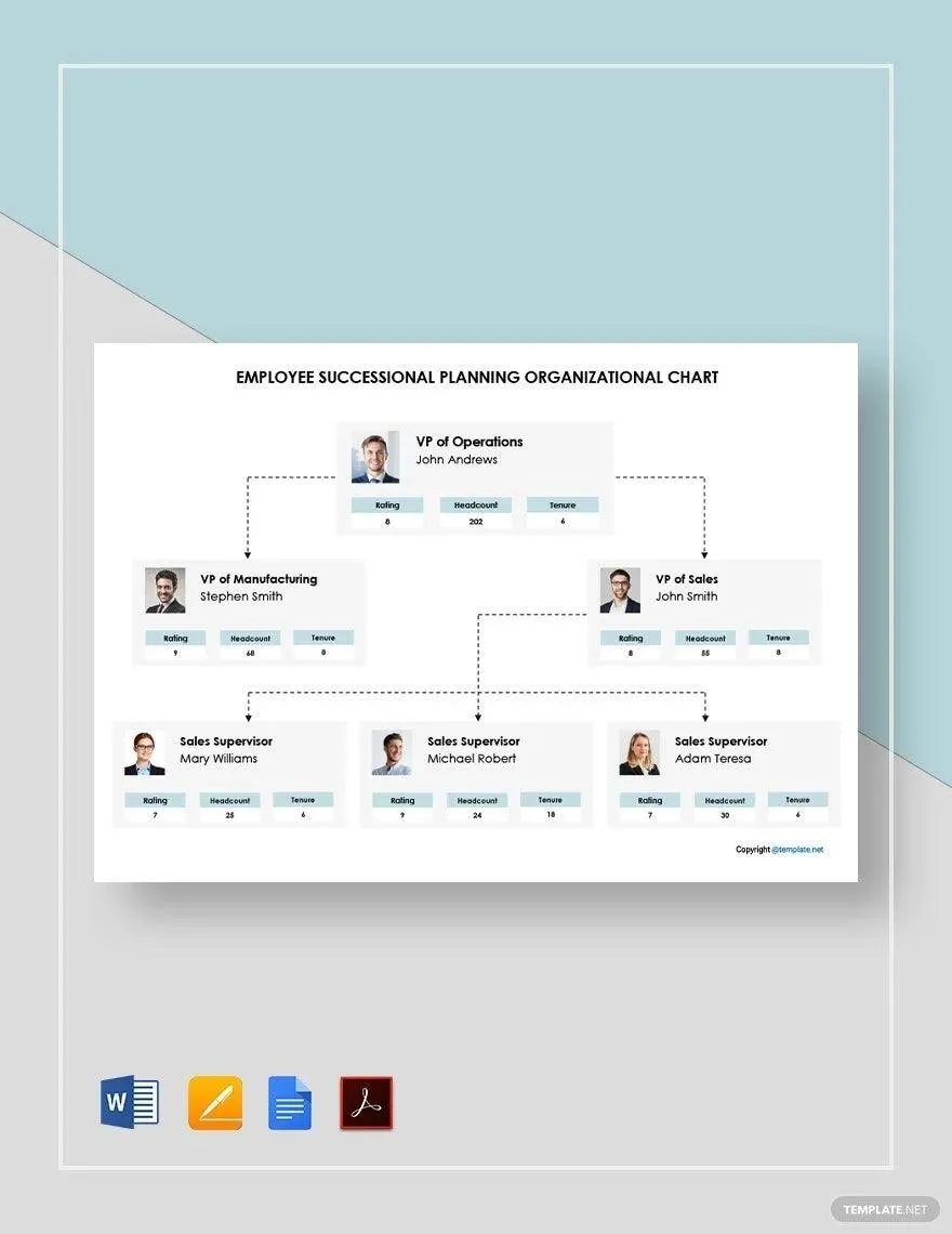 Modèle de plan de succession Microsoft Word