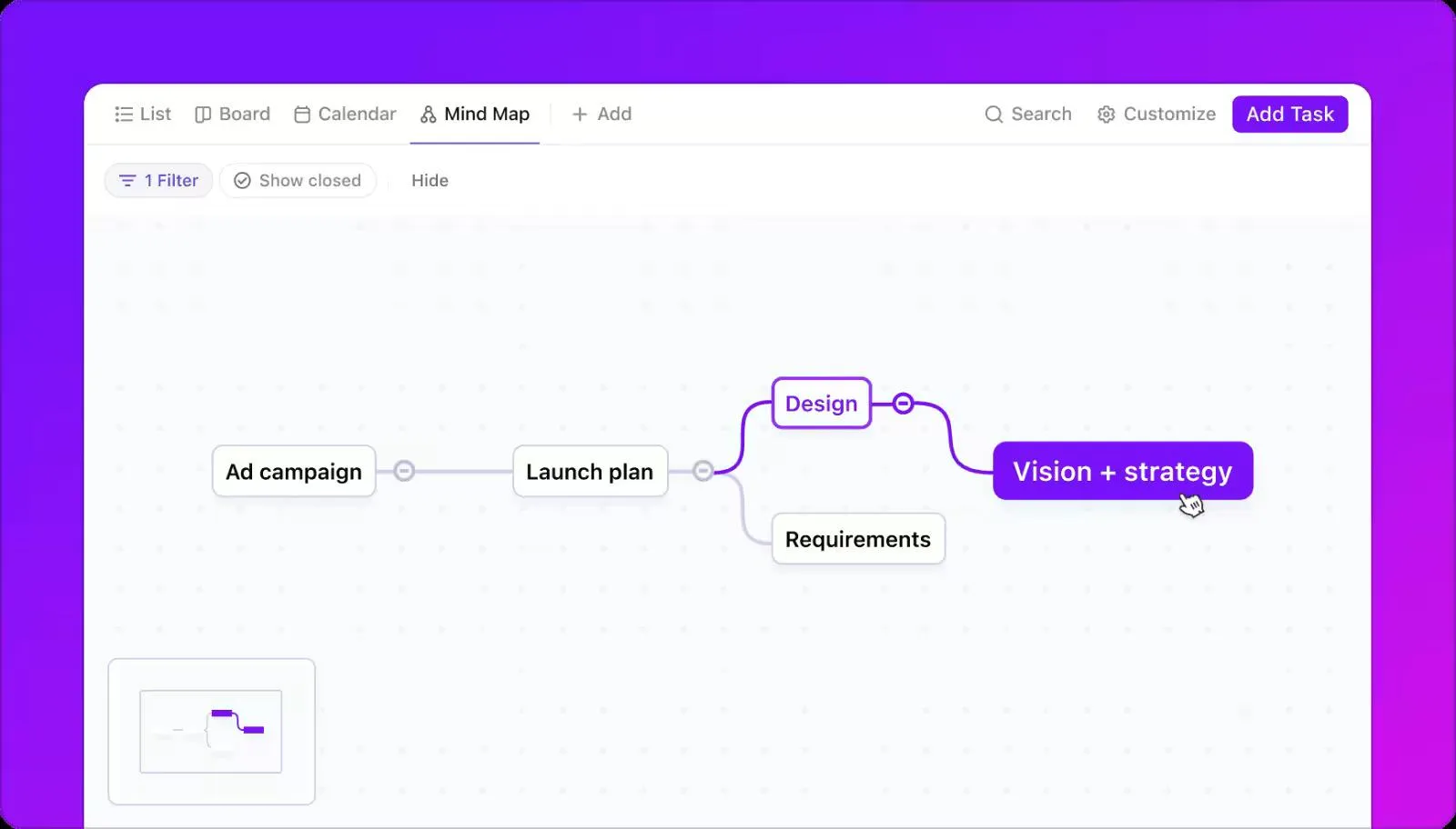 Mappe mentali ClickUp