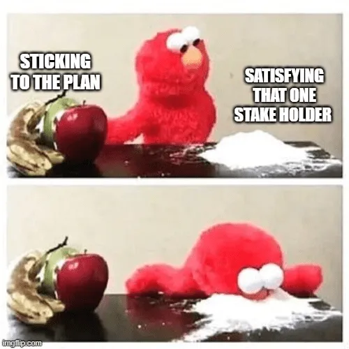 Fókusz az érdekelt feleken mém