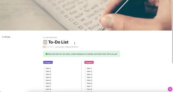 Mẫu danh sách việc cần làm ClickUp
