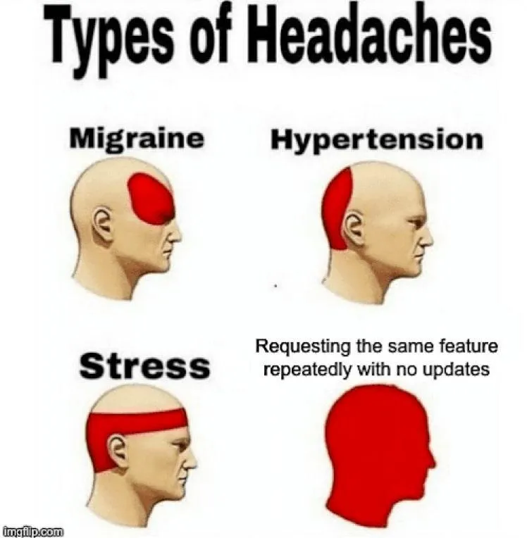 fejfájás mém