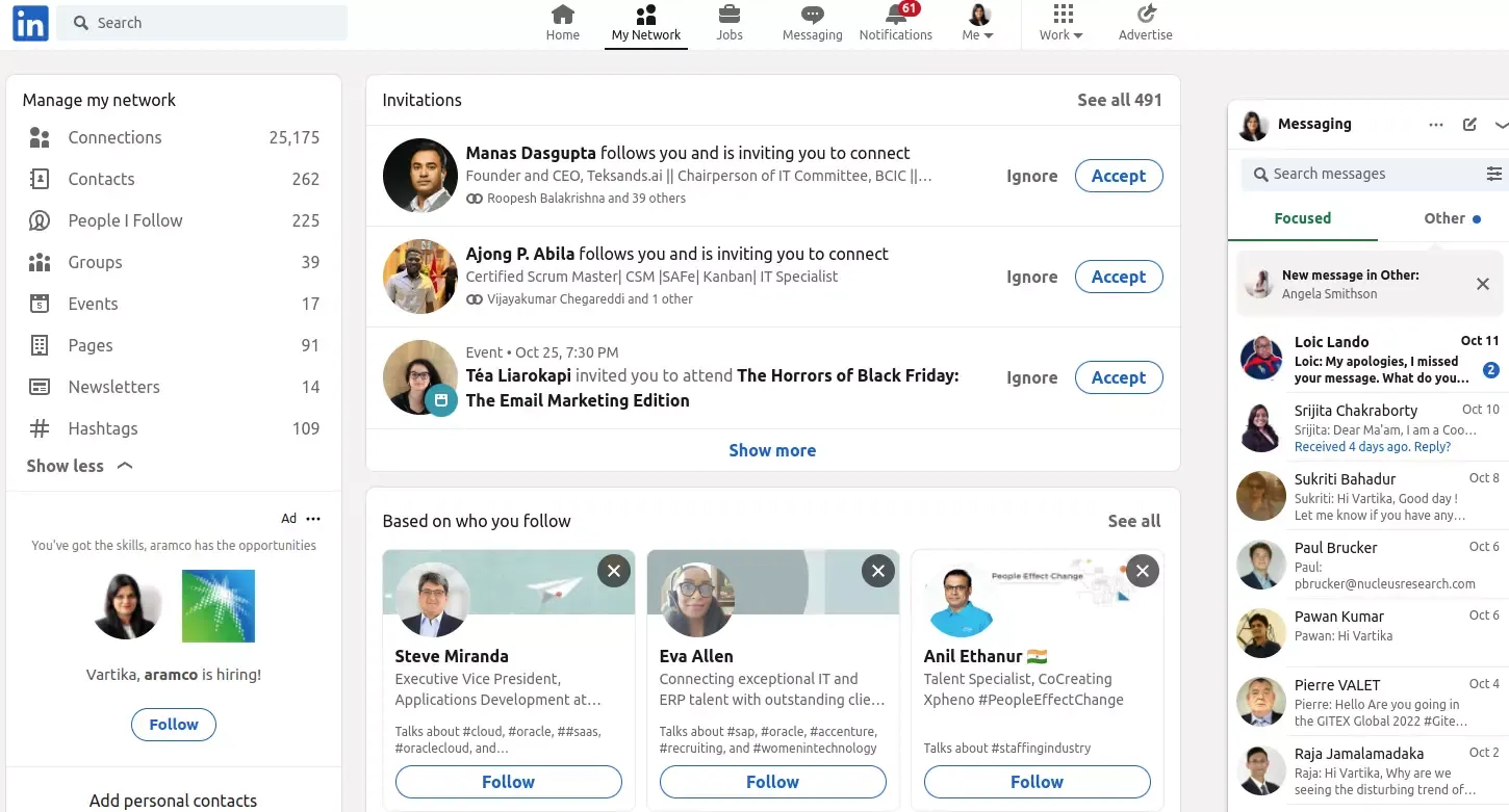 Alternativen zu Facebook-Gruppen: LinkedIn (am besten geeignet für berufliches Networking und branchenspezifische Gruppen)
