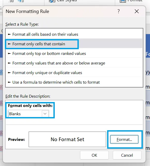 Bedingte Formatierung in Excel