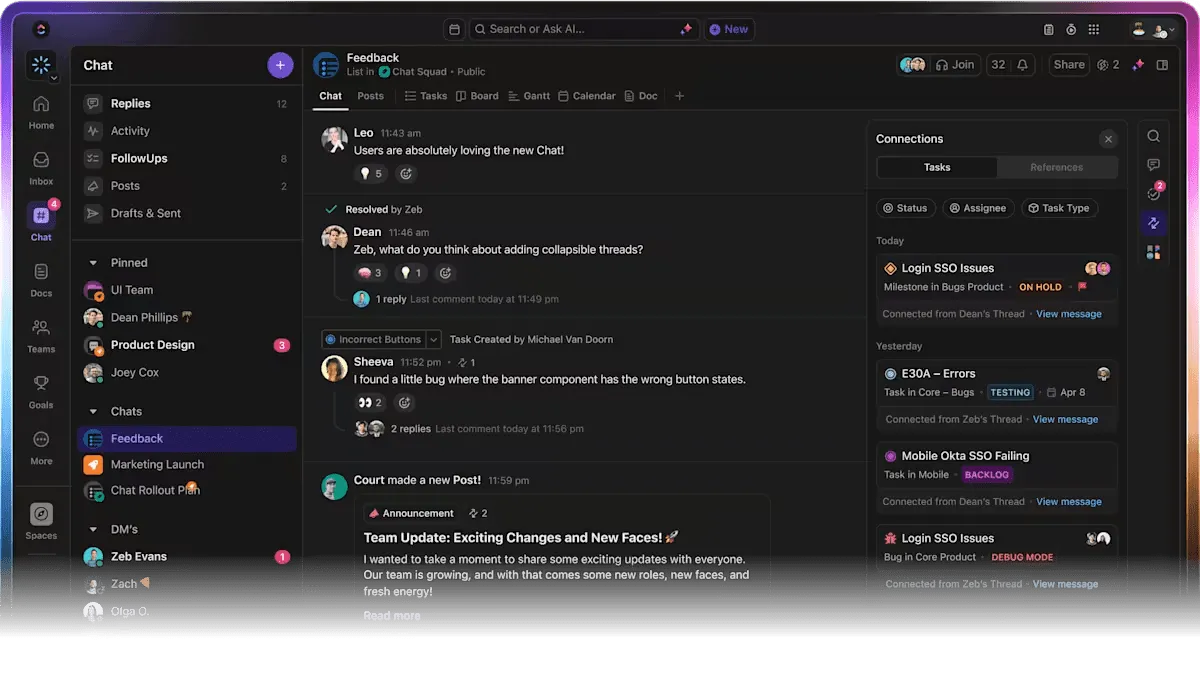 ClickUp Chat: Open AI vs. Anthropic