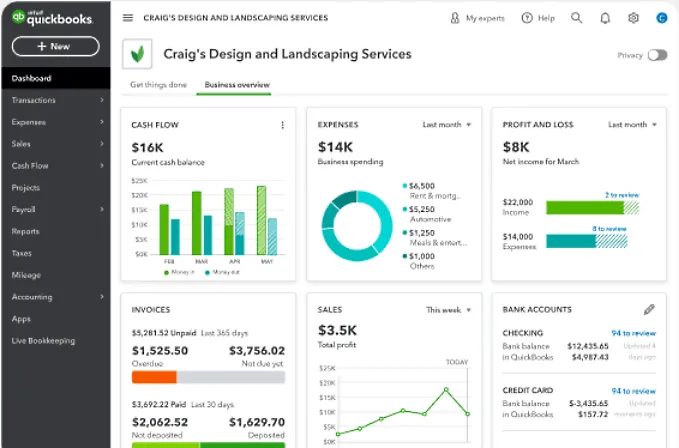 Quickbooks-Dashboard